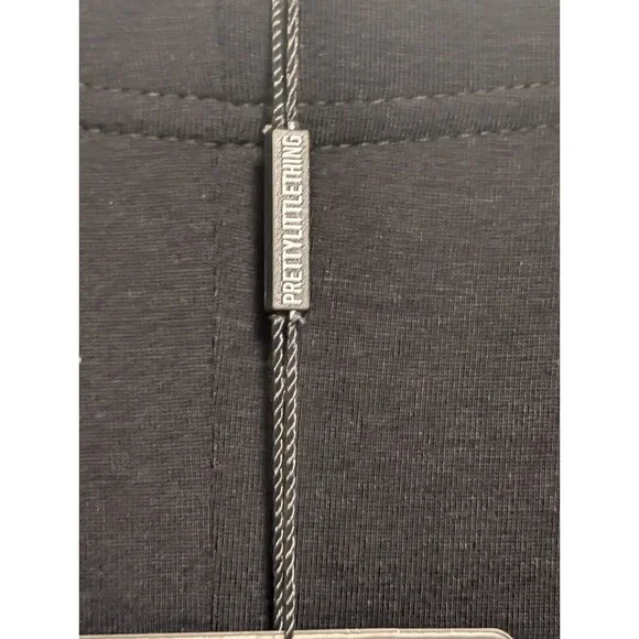 NWT PrettyLittleThing Women's Size 2 Black Elastic Waist & Bottom Jogger - Picture 8 of 14